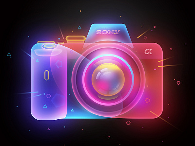 Sony Alpha Camera camera illustration light sony