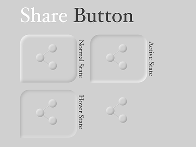 Social share Button - Dailyui010/ #Dailyui no.10 button dashboard design graphic design logo ui ux webdesign