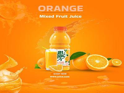 Fruit juice Mockup banner designing graphic design graphic designing graphics illustrator landingpage photoshop printing