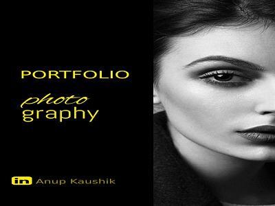 Photography Portfolio Banner banner branding figma graphic design illustration