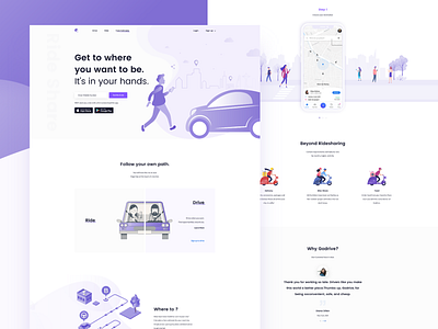 Ride Share Landing Page