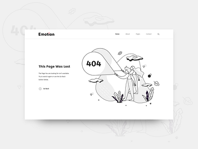 404 Page For Emotion(Blog)