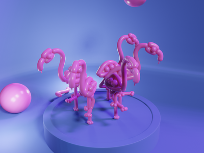 Balloon Animal Flamingo