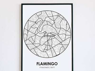 Flamingo Map flamingo map photoshop procreate