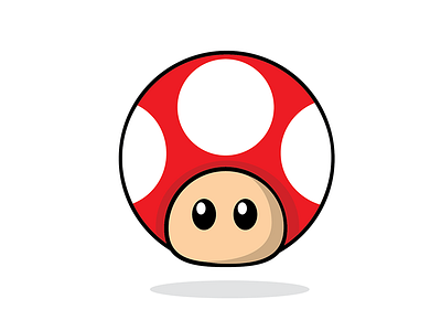 mario mushroom vector