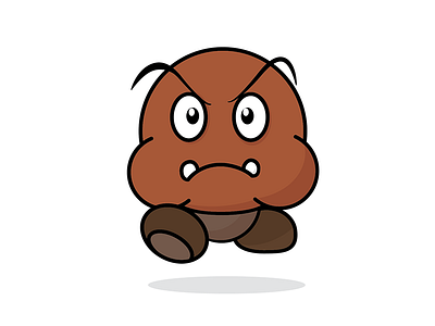 Round Goomba nintendo nintendo icon round round mario round series