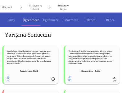 Result Page - Tablet figma graphic design ui ux webdesign