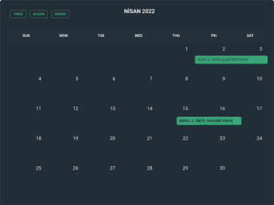 Calendar figma ui ux webapp