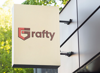 Grafty Logo- Designer Team branding company logo designer grafty logo logo design mockups new logo ui designer