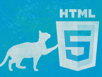 <3 html5! ~Illustration for design arsenal article cat html5 texture