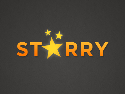 Starry App Logo glow logo stars