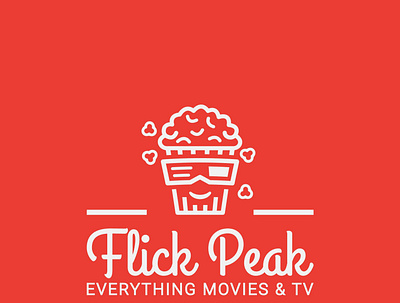 Flick peak logo design. branding flick peak logo graphic design intertainment logo logo youtube channel logo
