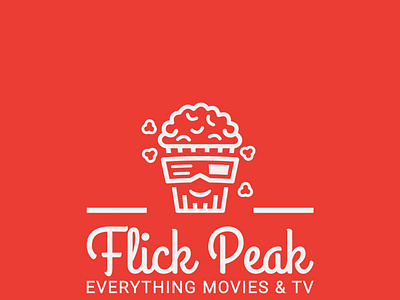 Flick peak logo design.