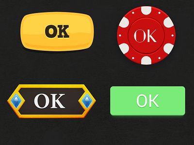 Some buttons button buttons exercise game ui practice ui