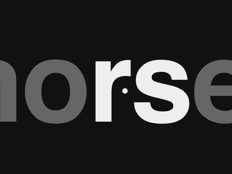 Have you seen this horse? fun joke silly creative space negative typography horse