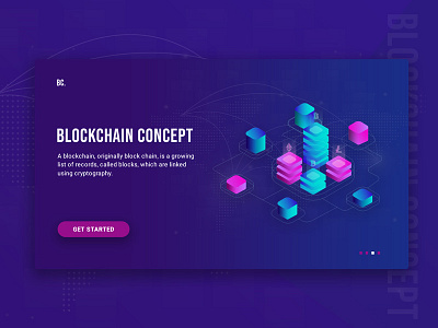 Blockchain Concept !!! Free PSD