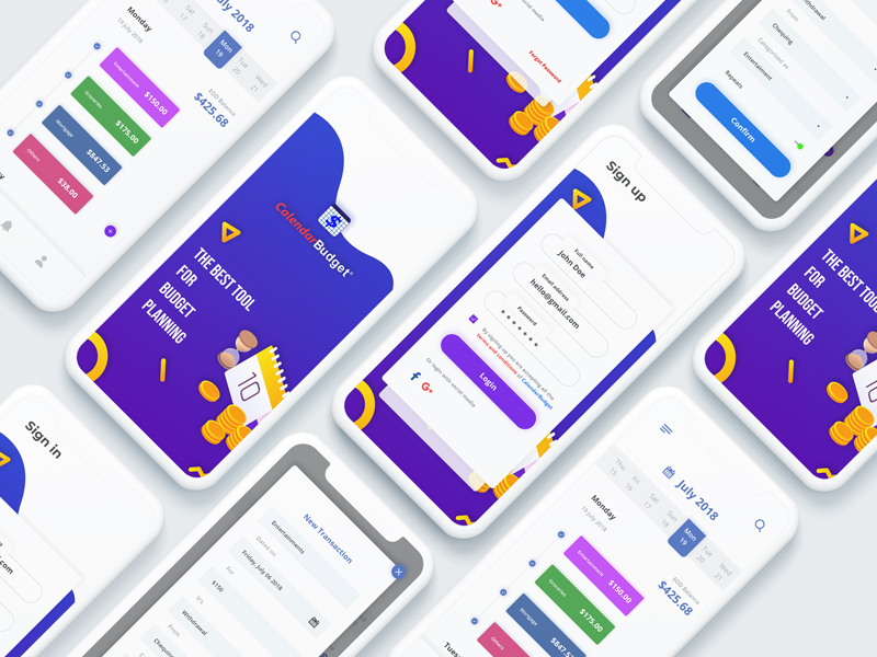 Budget App Design by Md Shohanur Rahman on Dribbble