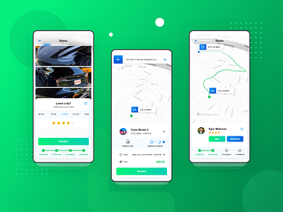 Qweek Car Service App UI Design