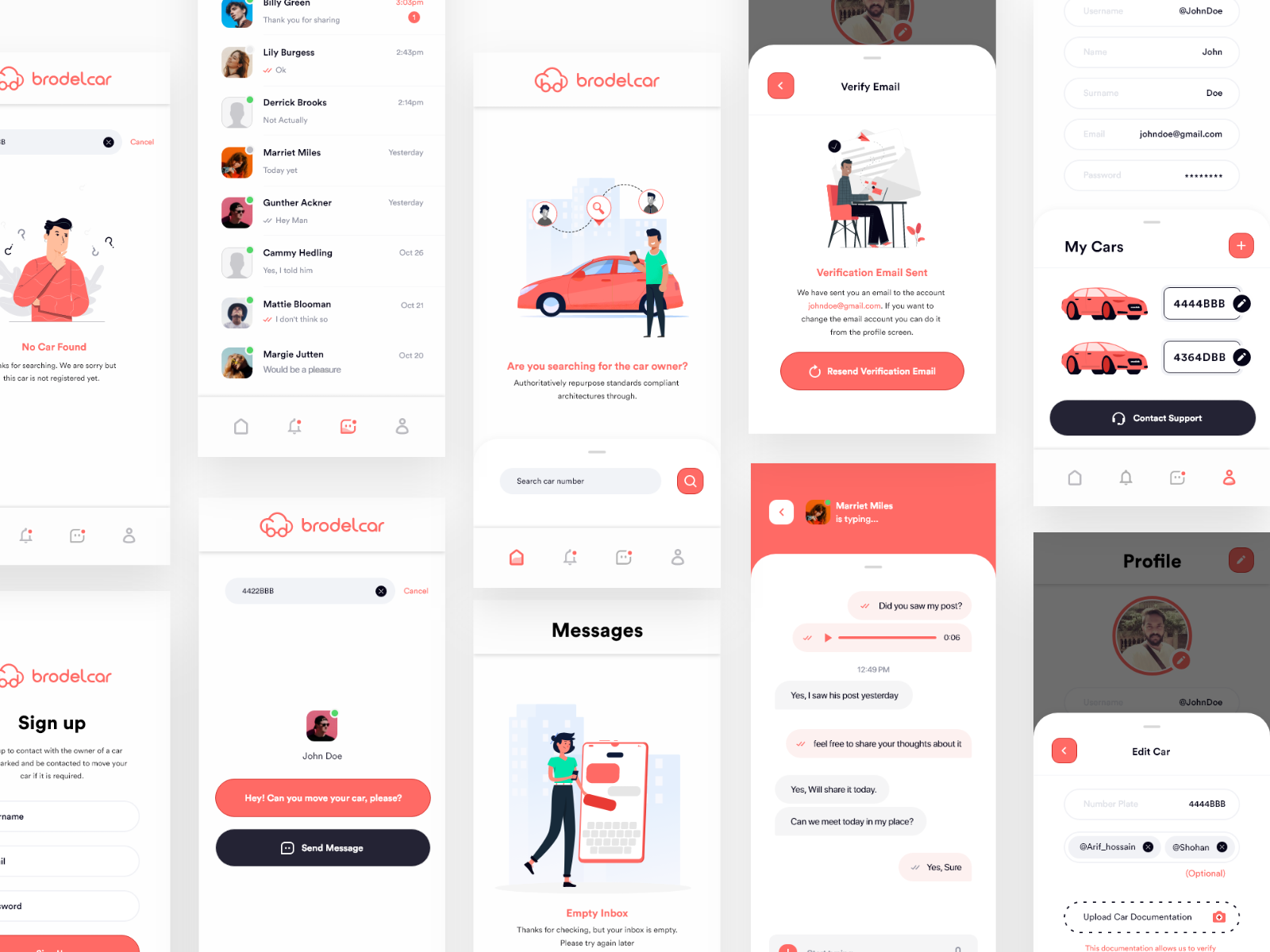 Car Parking App UI Design V2 in progress by Md Shohanur Rahman for Hook
