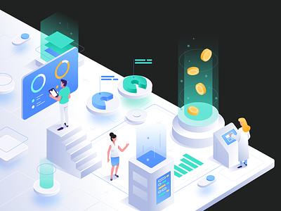 research character coins isometric art isometry server