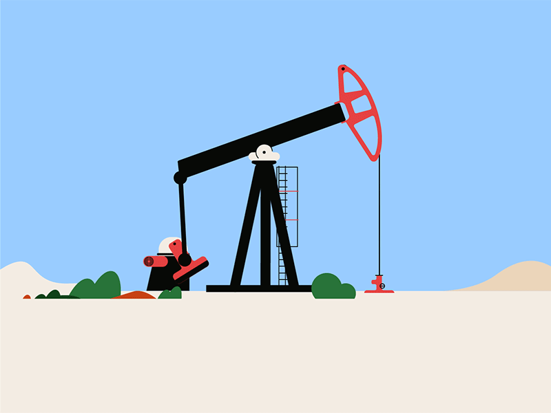 Oil Rig engineering gas illustration illustrator oil oil rig