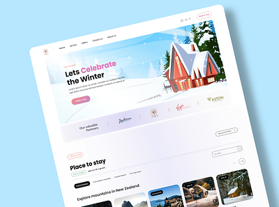 Tours & Travel | Website animation app art branding clean design flat graphic design illustration logo ui