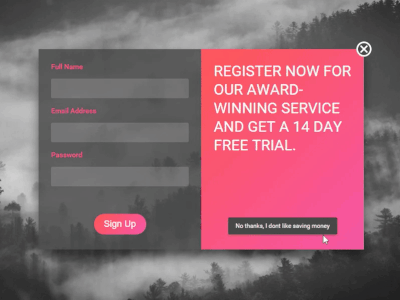 Dailly UI #001 - Sign Up codepen daily ui form sign up