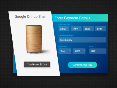 Daily UI #002 - Credit Card Checkout codepen daily ui form payment