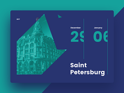 New Year in Saint Petersburg poster