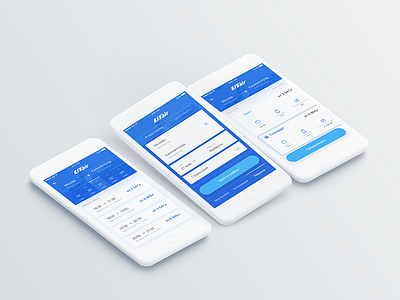 Utair App Concept app ios mobile ui ux