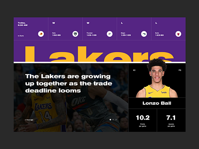 LA Lakers Concept lakers lonzo ball nba