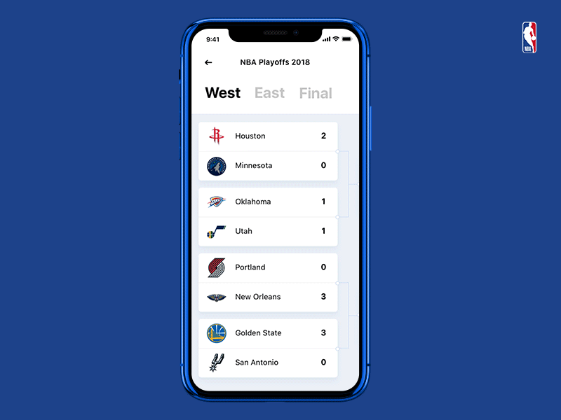 NBA Playoffs 2018 animation app ios iphone x nba playoffs sports
