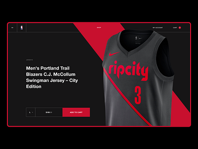 Nba Store Concept e commerce nba shop ui web