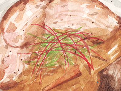 Kyoto Ramen food food illustration illustration japan painting ramen tokyo travel watercolor