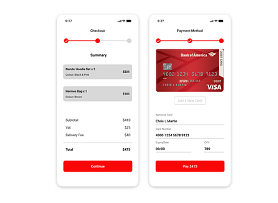 A Debit Card Checkout Page for an E-Commerce App branding dailyui design logo ui ux ux design