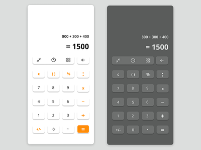 Calculator UI Design dailyui design ui ux ux design