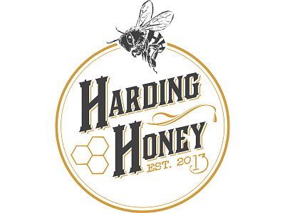 Harding Honey logo concept 2 logo