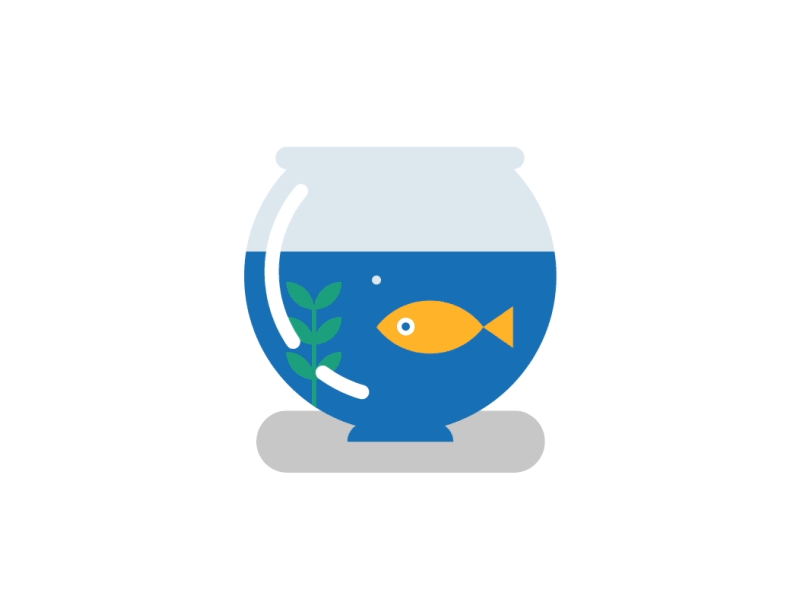 Fish in a bowl by SorenWorks on Dribbble