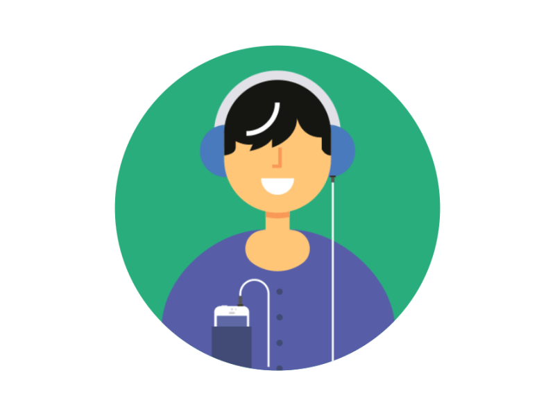 Head bobbing profile picture by SorenWorks on Dribbble
