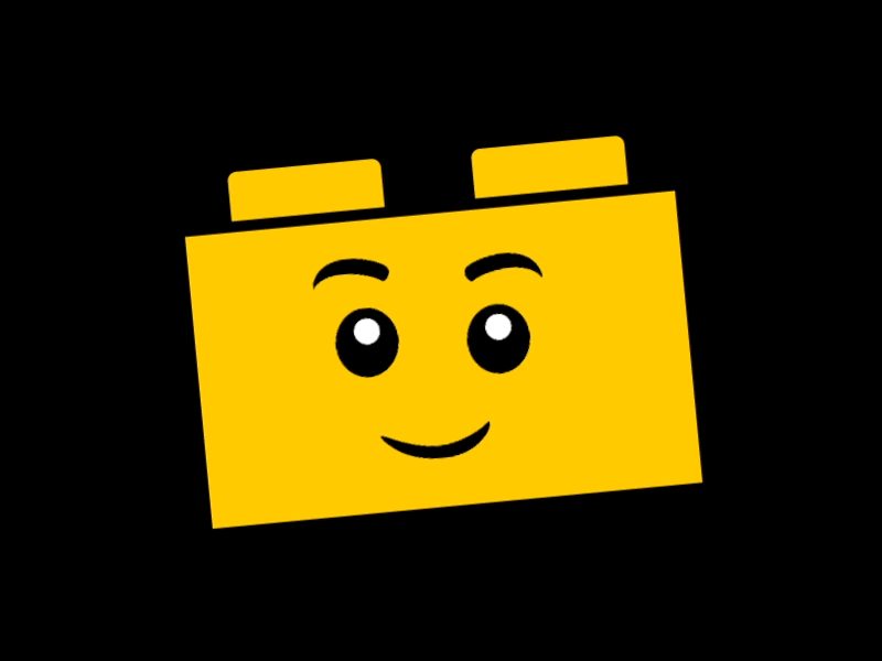 Lego Faces alien brick face lego robot smiley wink