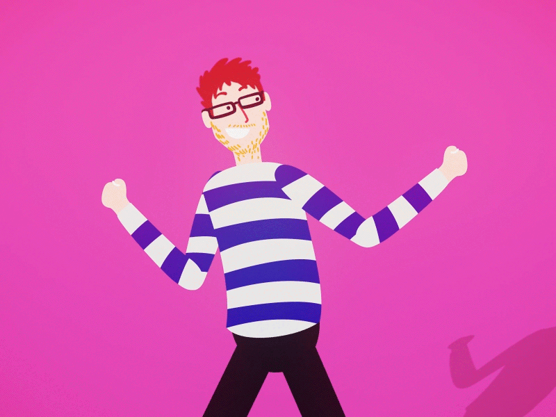 Dancing G dancing french funny glasses goodguy stripes woohoo