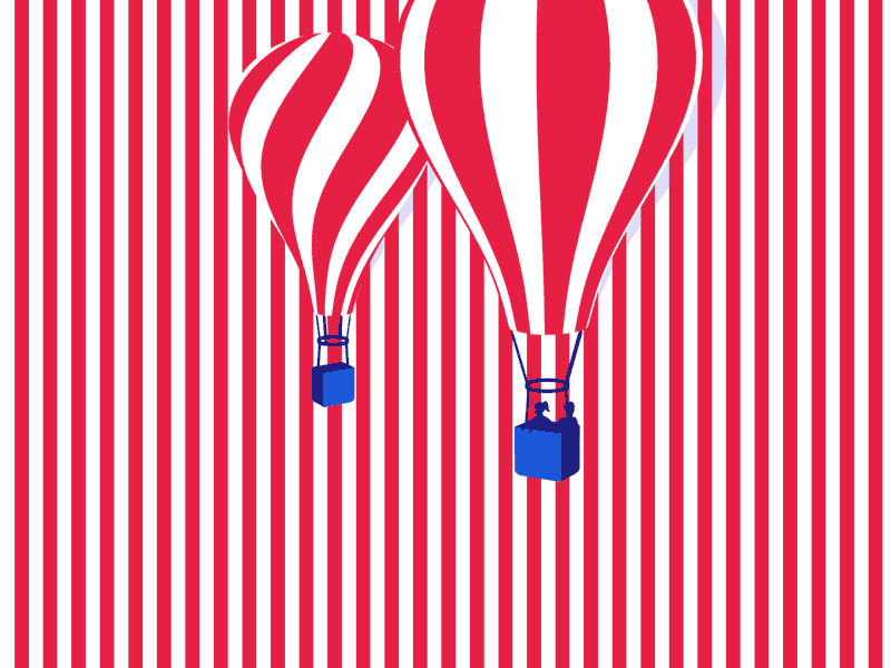 I'll fly with you balloon candy hot-air-balloon stripes wavy