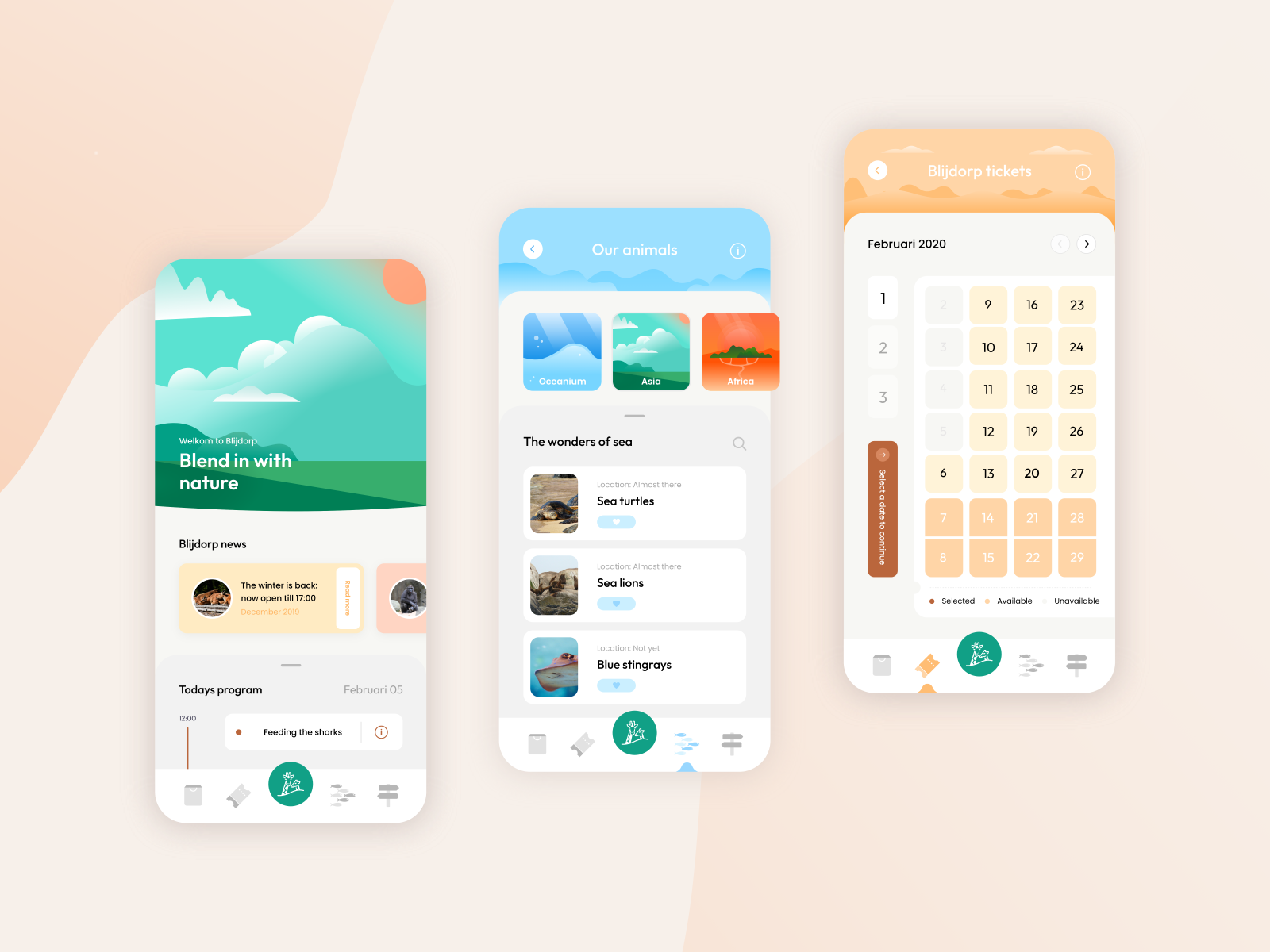 Dribbble - Zoo, Animal Park - App Design.png by Jochem Vermeulen