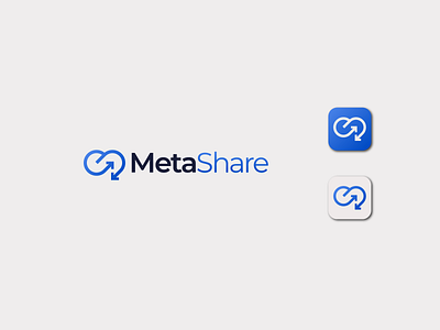 MetaShare logo design branding design graphic design icon logo vector