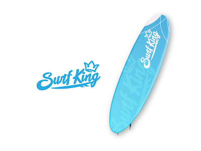 Surfking logo design