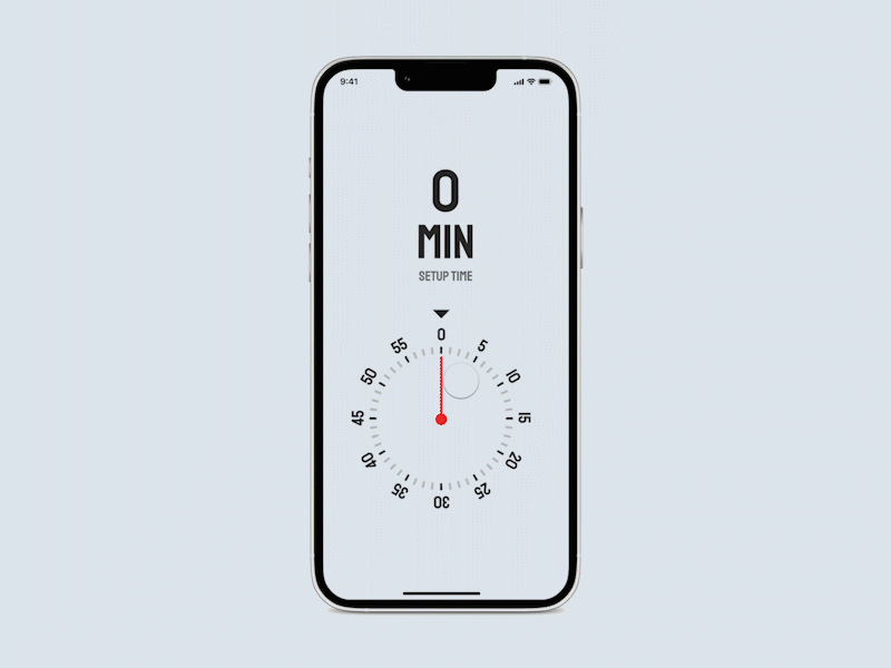 Timer App animation clock countdown design interface mobile schedule time timer ui