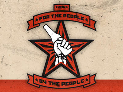 For the People - By the People campaign communist jones soda jones soda co. logo russian soda web web design website
