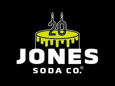 Jones Soda Co. 20th Birthday Logo