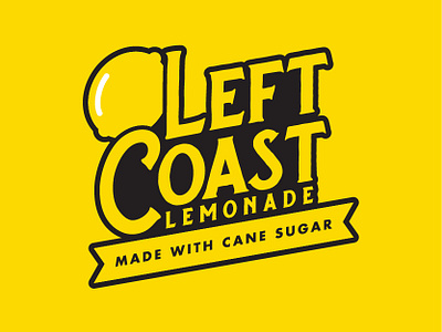 Left Coast Lemonade branding identity lemonade logo logotype type typography
