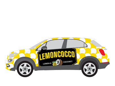 Lemoncocco Fiat 500X Wrap car car wrap design fiat lemoncocco marketing vehicle wrap wrap